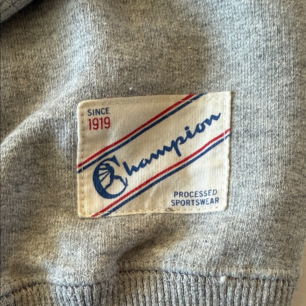Todd Snyder x Champion Light Gray Sweatshirt with Black Accents - Picture 3 of 6